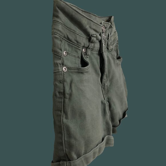 URBAN GIRLS, Shortie Stretchable Short, Khaki, 10-12, Youth - Picture 5 of 5